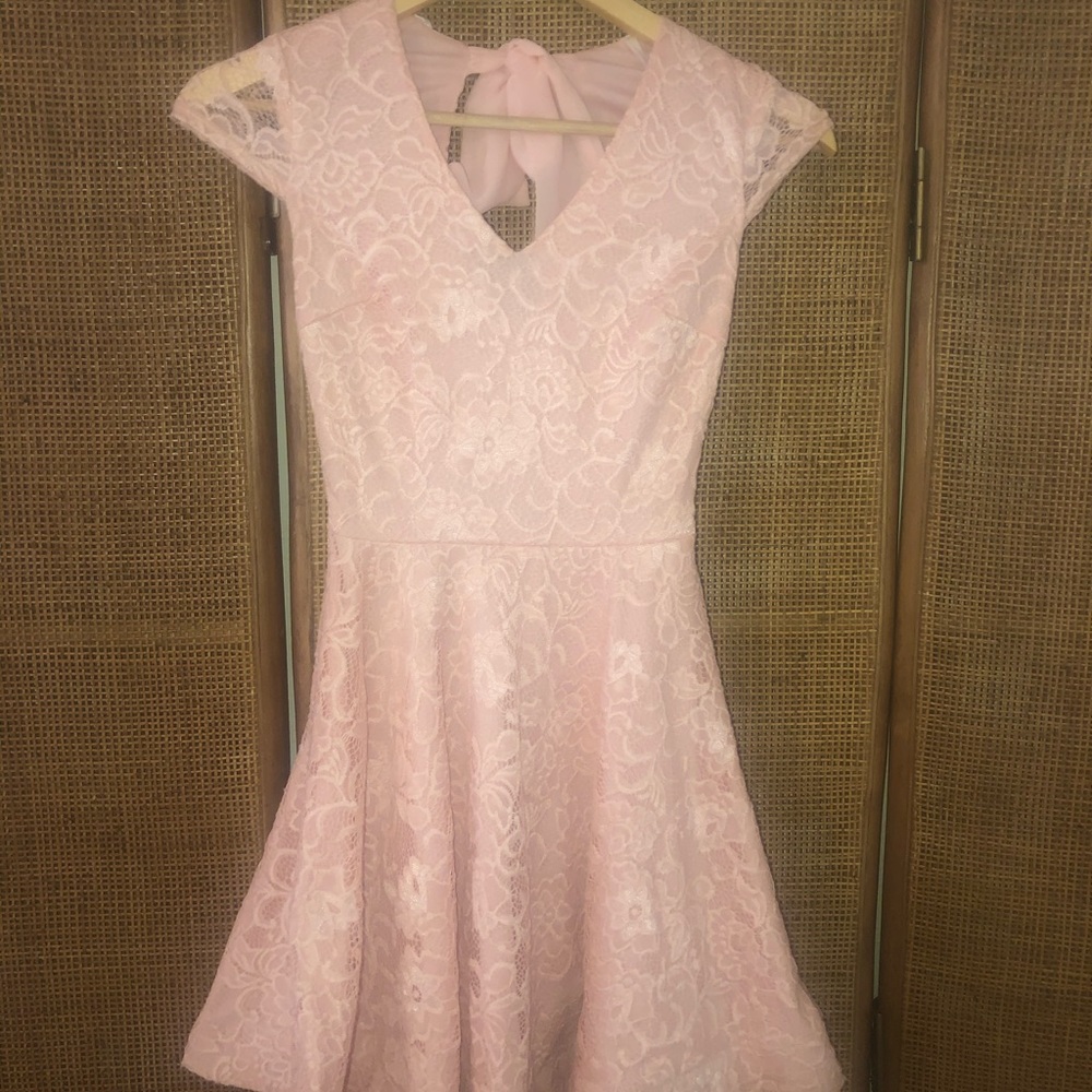 Pink Lace Dress